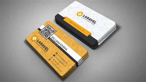 Laravel Managing Director Business Card .PSD Template – GraphicsFamily