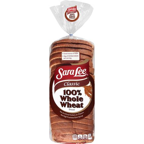 Sara Lee® Classic 100% Whole Wheat Bread 16 oz. Bag - Walmart.com