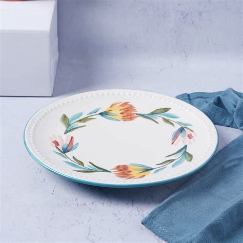 White Flower Plate Online - Premium Snack Plate | Nestasia