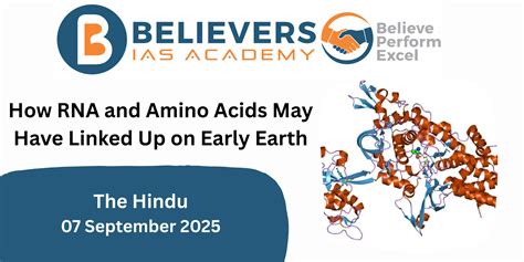 How RNA and Amino Acids May Have Linked Up on Early Earth - Believers ...