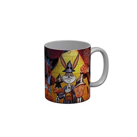 FunkyDecors Looney Tunes Cartoon Ceramic Mug, 350 ML, Multicolor
