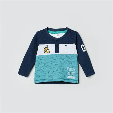 MAX Colourblocked Henley T-shirt | Max | Egattur | Kanchipuram