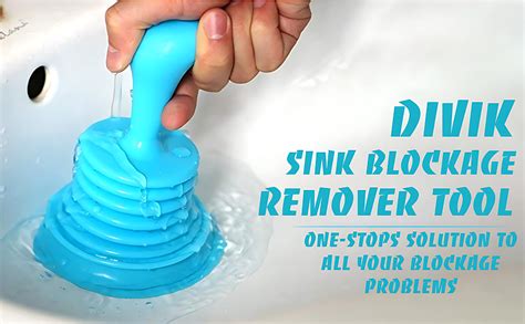 Divik Mini Home Plunger for All Drain, Sewage Opener Clog Remover Pump ...