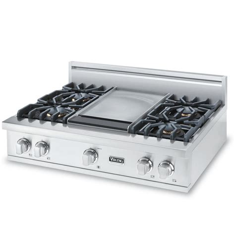 Viking Professional 5 Series 36-Inch 4-Burner Natural Gas Rangetop With ...