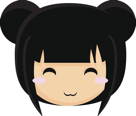 Divine Designs Happy Blushing Asian Anime Girl Vinyl Decal Sticker ...