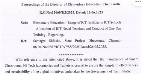 SMART BOARD & HIGH TECH LAB - Nodal Teacher Appointment & One Day ...