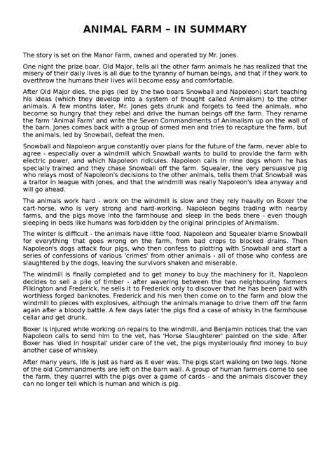 Mr Jones Animal Farm Analysis