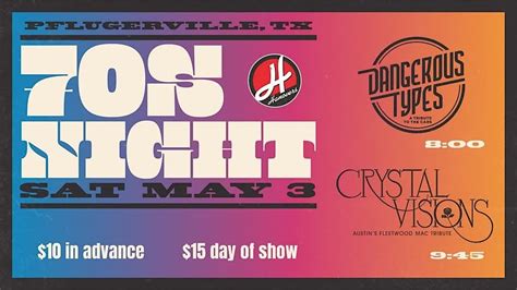 70s Night @ Hanovers Pflugerville, Hanovers Draught Haus, Pflugerville ...