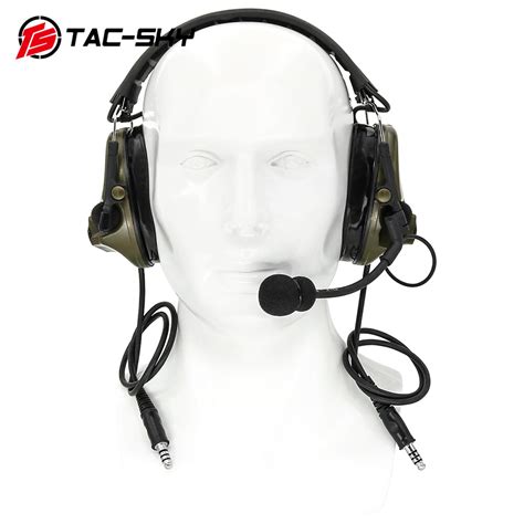 Buy Dual Channel COMTAC III Tactical Headset + for PELTOR 6 Pin PTT ...