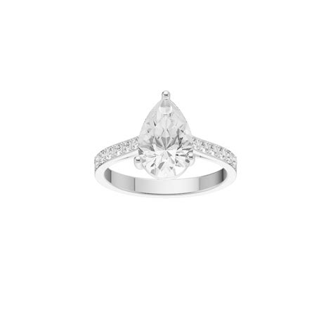Delicate Diamond Silver Ring (SRB-AG022) – Mysavera.in