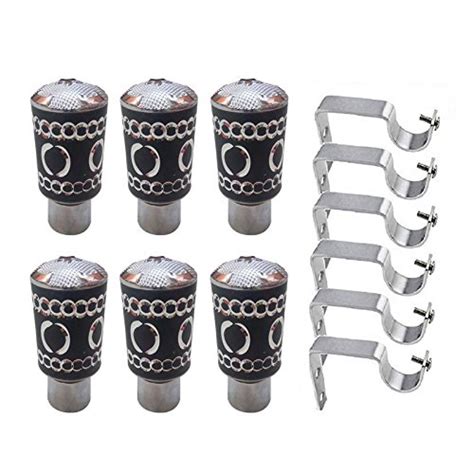 Buy Black Curtain Brackets (Set of 6) Online at Low Prices in India ...