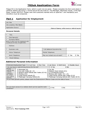 Fillable Online Application Form Download job application form here Fax ...