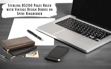 Viva Sterling B5 RIngbinder Diary Notebook 80gsm 200 Pages (Black ...