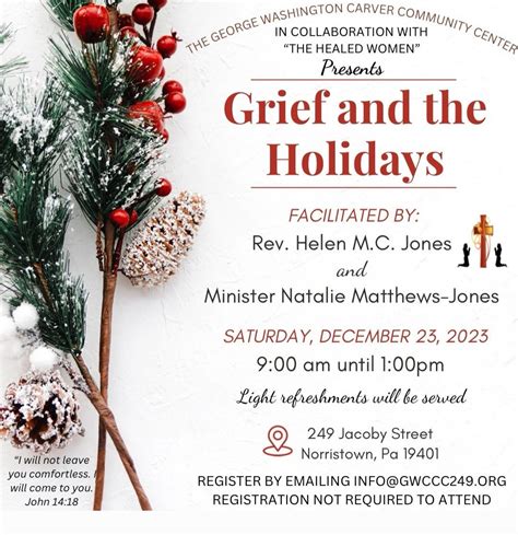 Dec 23 | Grief and The Holidays | Norristown, PA Patch