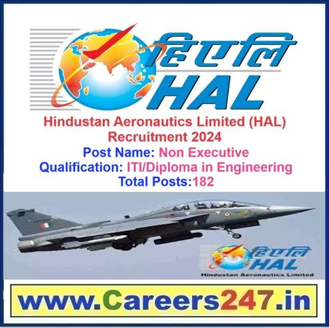 Hindustan Aeronautics Ltd (HAL) Non Executive Recruitment 2024 – Apply ...