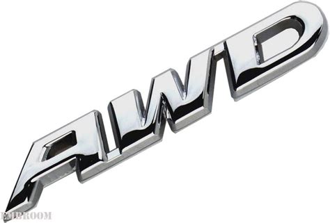 EmbRoom AWD Emblem, 3D Metal Tailgate Side Sticker Badge Replacement ...