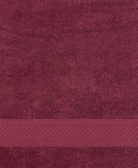 Buy Cotton Terry Ultrasoft and Durable Solid Hand Towel - Burgundy ...