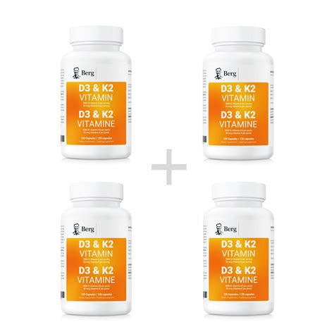 D3 & K2 Vitamin (2,000 IU) bundle 4 in pack