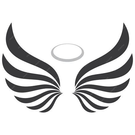 Premium Vector | Simple angel wings logo