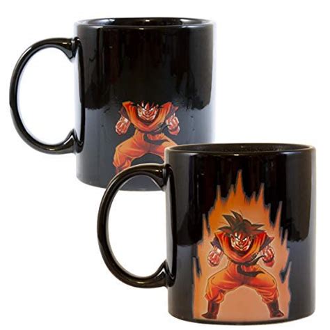 Buy Dragon Ball Z Custom Goku Symbol Heat reactive Mug |Black Ceramic ...