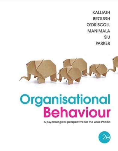 Buy Organisational Behaviour: A Psychological Perspective for the Asia ...