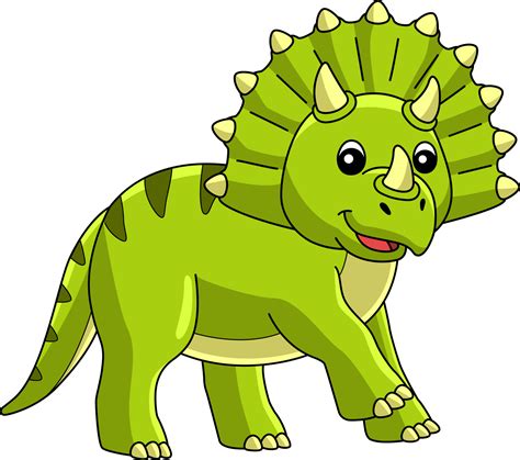 Triceratops Dinosaur Cartoon Colored Clipart 7066593 Vector Art at Vecteezy