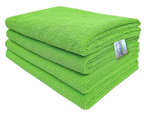 SOFTSPUN Microfiber Hair & Face Care Towel Set of 4 Piece, 40x60 Cms ...