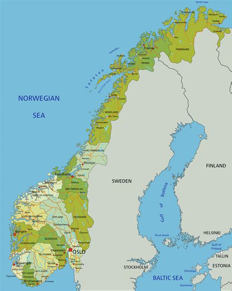 Norway Map - Guide of the World