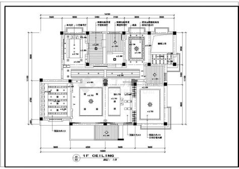 350平方米时尚二层别墅精装修样板房cad施工设计图纸_居住建筑_土木在线