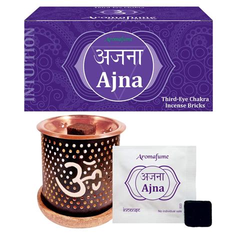 Aromafume Ajna Incense Bricks (Medium) & Om Burner : Amazon.in: Home ...