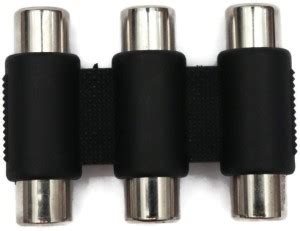 Electronic Spices 3 RCA FEMALE TO 3 RCA FEMALE Stereo Headphone Audio ...