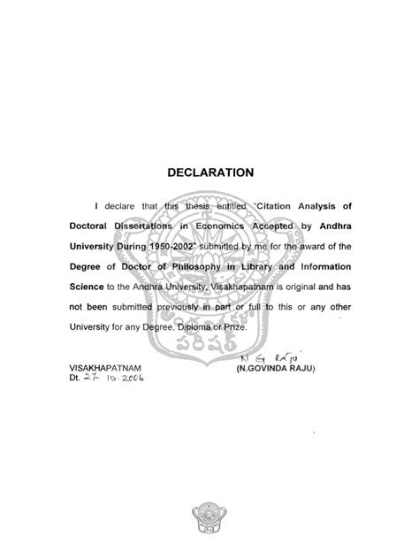 Image result for Chief Declaration Form