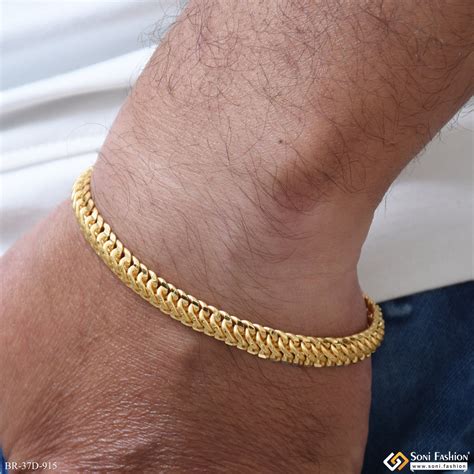 1 Gram Gold Plated Exciting Design Link Bracelet for Men - Style D915 ...