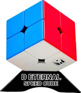 D ETERNAL Cube 2x2 High Speed Stickerless Magic Cubes Puzzle Game Toy ...