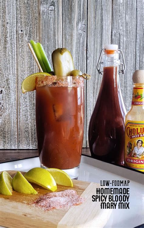 Homemade Spicy Bloody Mary Mix (Low FODMAP) - Feast In Thyme