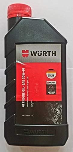 Wurth SAE 20W - 40 4T Engine Oil 1000ML for Hero-Honda, Honda, Bajaj ...