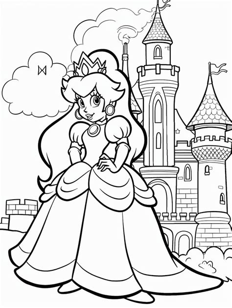 Princess Peach Coloring Adventure - 300+ Pages Printable Digital ...
