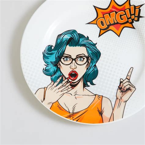 Buy Raisa Comic White Bone China Appetiser Plate - 18cm from Home ...
