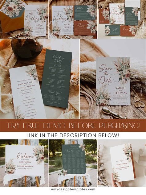 Wedding Invitation Bundles - Amy Design Templates