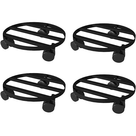 DECOWORLD | Round Plant Stand with Wheels | Planter Stand with Wheels ...
