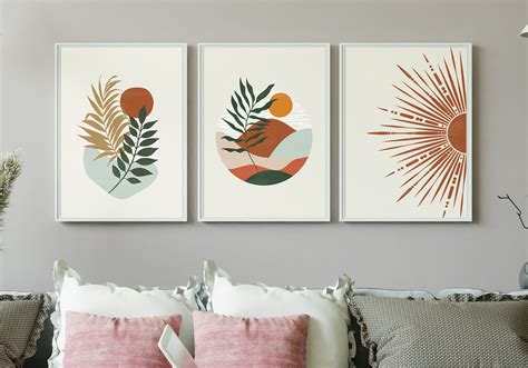 Boho Art Set of 10 Prints Gallery wall art set Modern Home | Etsy