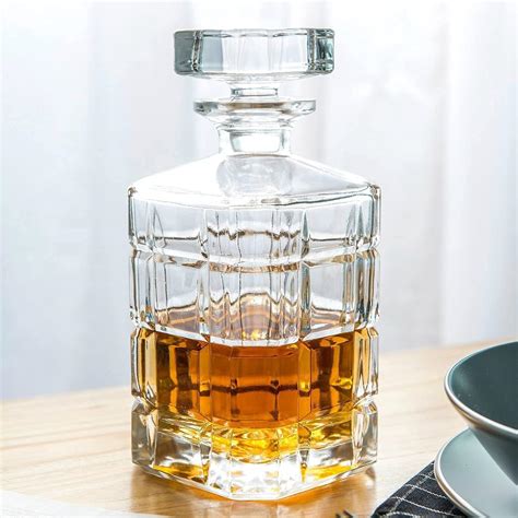 Buy Lexiwells Glass Decanter European Style Square Shape for Liquor ...