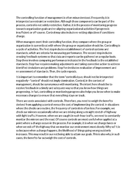 Controlling Function of Management 的图像结果