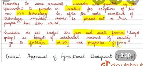 prepare a debate report on agriculture subsidies - Brainly.in