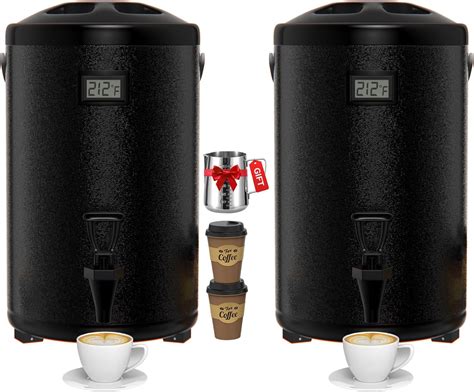 Insulated Beverage Dispenser 12L / 3.2 Gallon - Thermal Hot Drink ...
