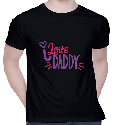 CreativiT Graphic Printed T-Shirt for Unisex I Love Daddy Tshirt ...