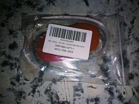 Zollyss 1 Pair Men Women Silicon Gel Heel Cushion Insoles Soles Relieve ...