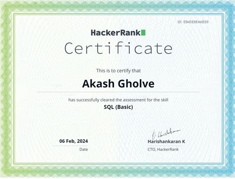 Image result for HackerRank SQL Certification Advanced