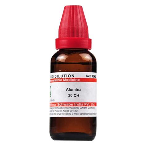 Buy Dr.Willmar Schwabe Alumina 30 CH Dilution, 30 ml | 19 Minutes ...