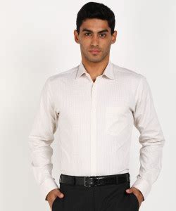 PARK AVENUE Men Checkered Formal Yellow Shirt - Buy PARK AVENUE Men ...